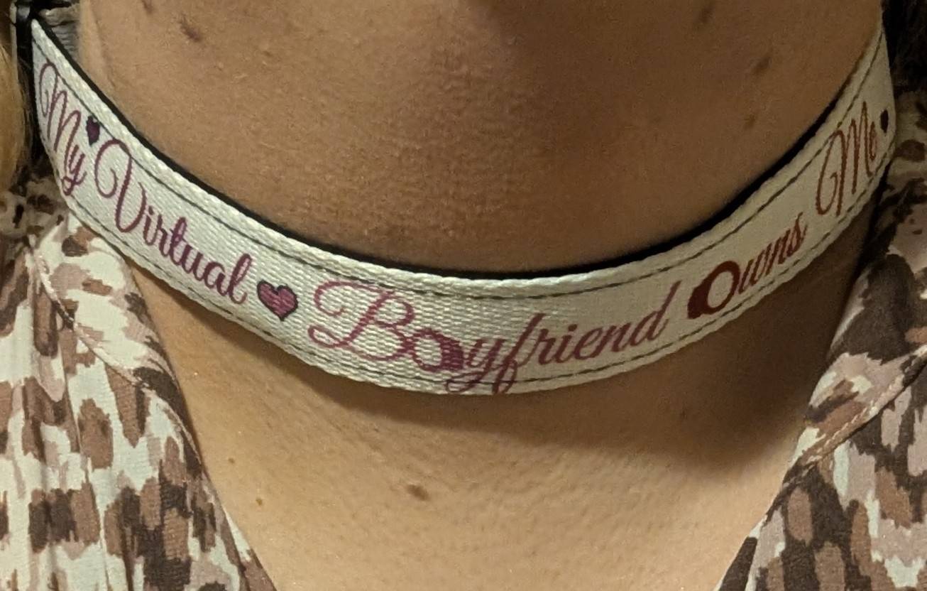 My Virtual Boyfriend Owns Me Day Collar