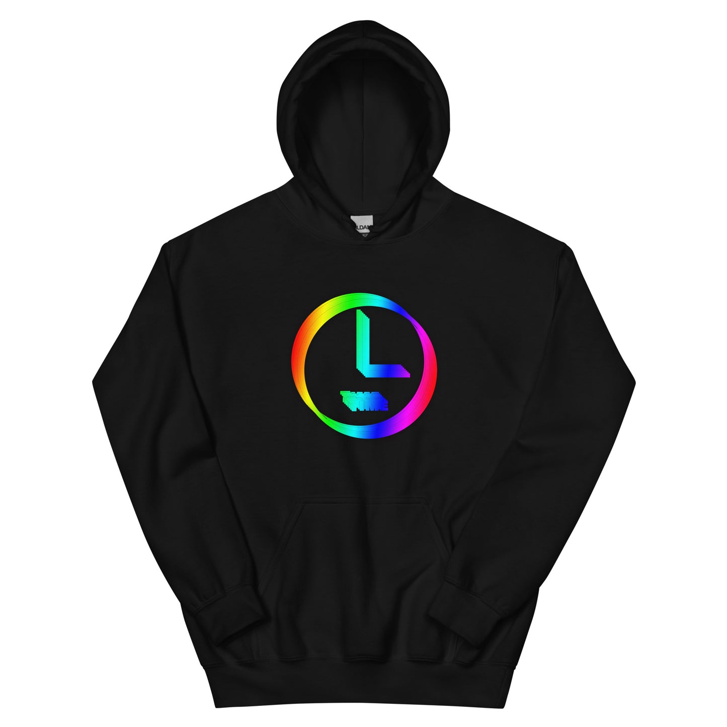 Time With Rainbow Gradient Unisex Hoodie