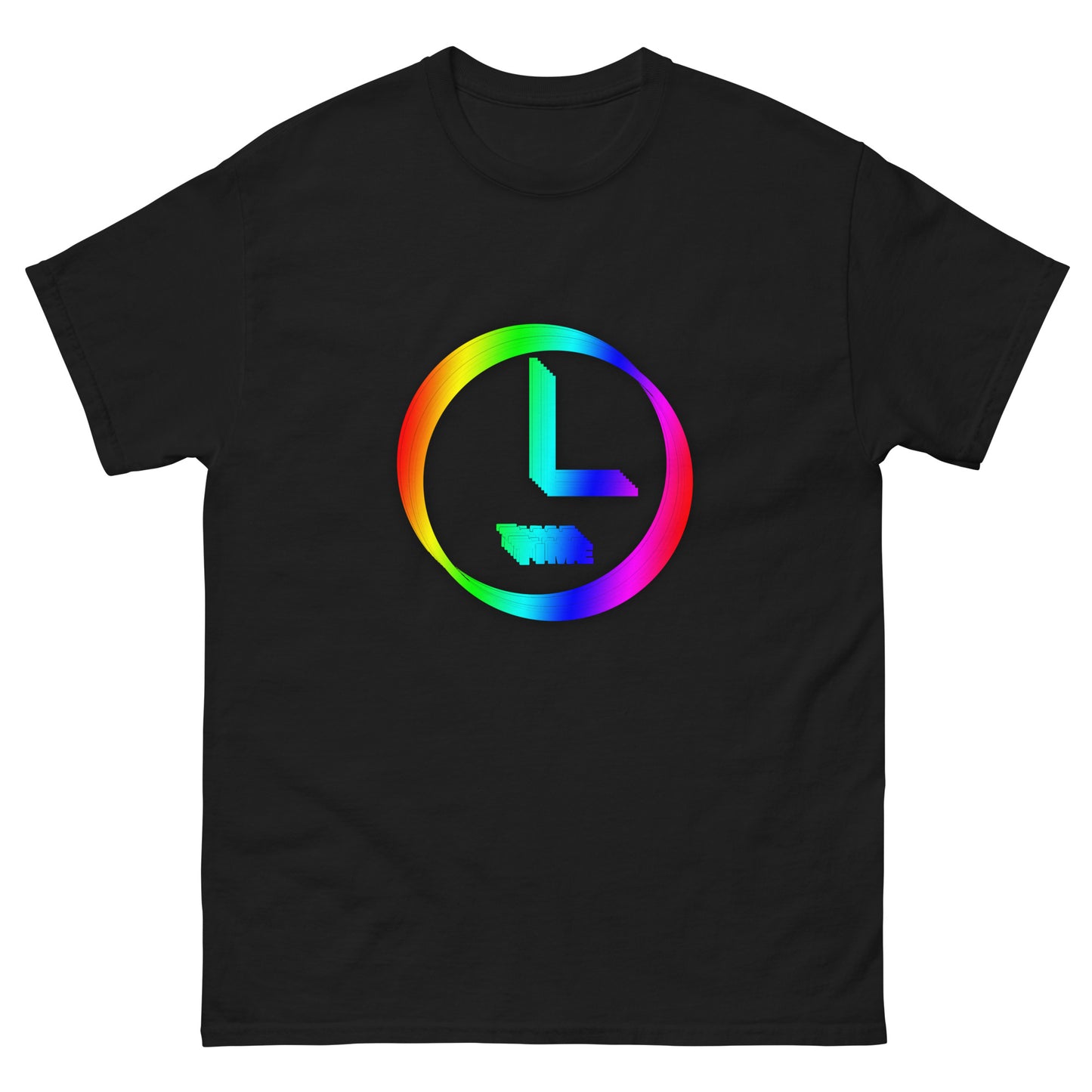 Time With Rainbow Gradient Unisex T-Shirt