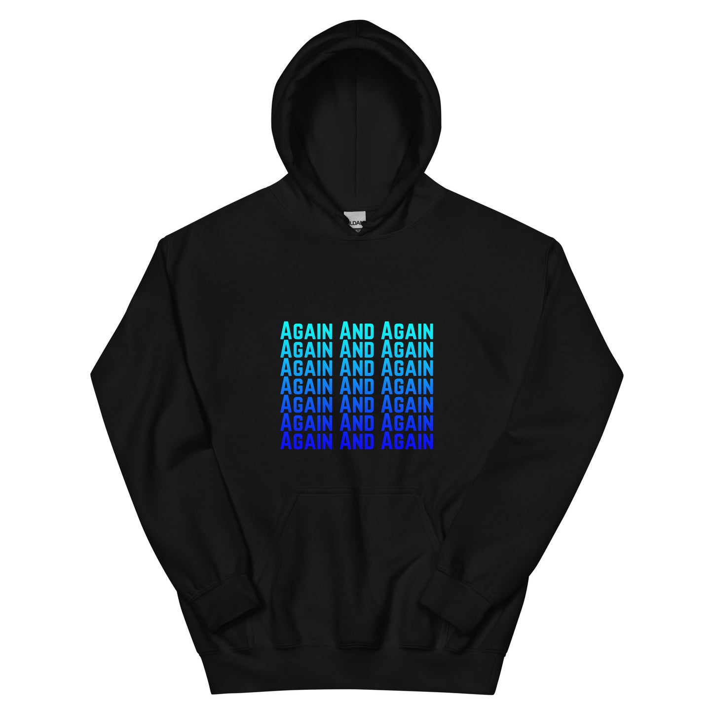 Again And Again Blue Gradient Unisex Hoodie