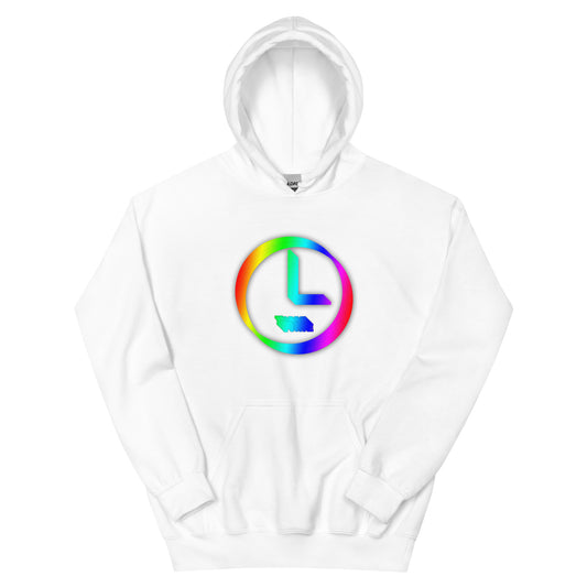 Time With Rainbow Gradient Unisex Hoodie